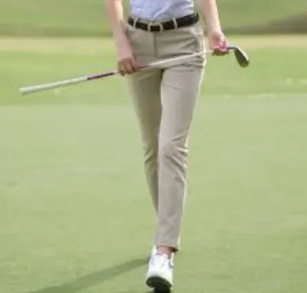 Custom golf pants with Martindale-tested stretch woven fabric