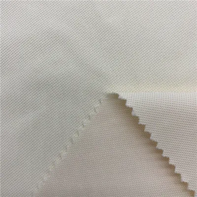 Close-up of performance pique golf apparel fabric texture