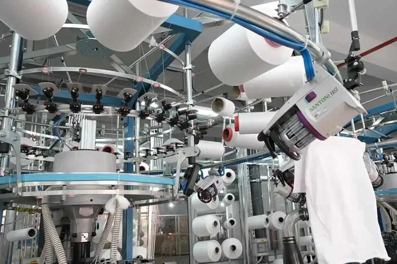 Golf apparel manufacturing production line